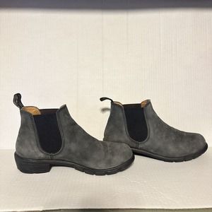 Blundstone Women’s Chelsea Rustic Black-Leather Ankle Booties Size 7.5